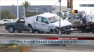 Multi-vehicle crash causing delays at Tucson intersection