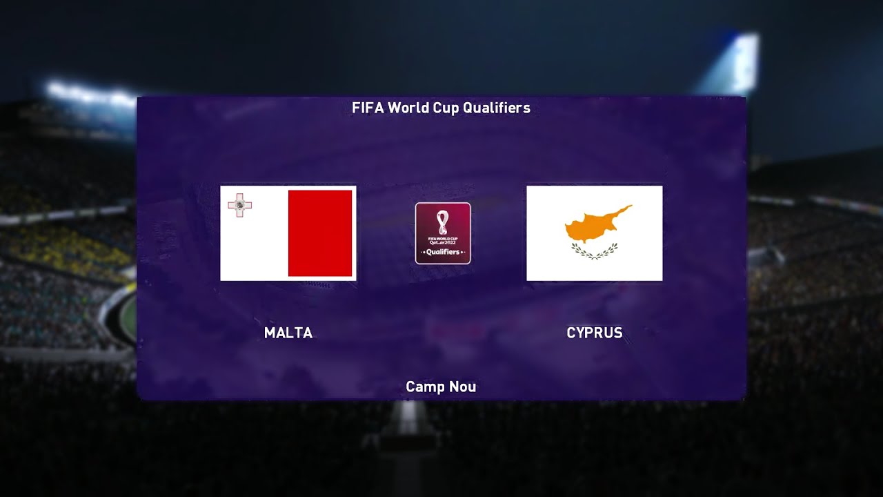 ⚽ Malta vs Cyprus ⚽ | FIFA World Cup Qualifiers (01/09/2021) | PES 2021