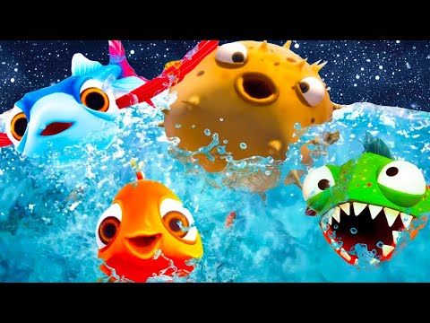 Видео: Я РЫБА #5 Бонус I Am Fish. Кид в космосе. Зубастик Пиранья Глазастик, Фуга, Летучая и Золотая рыбка