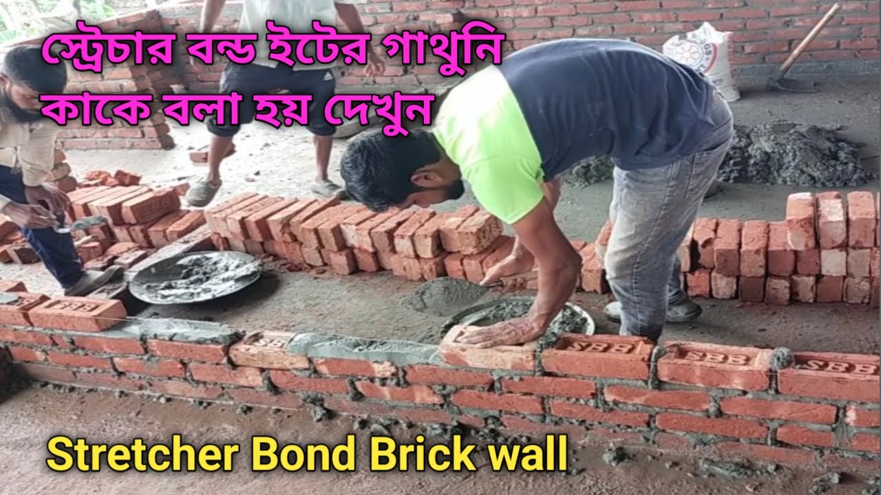 Brick work Technology _Type of Brick Bond | Brick Masonry| Stretcher ...
