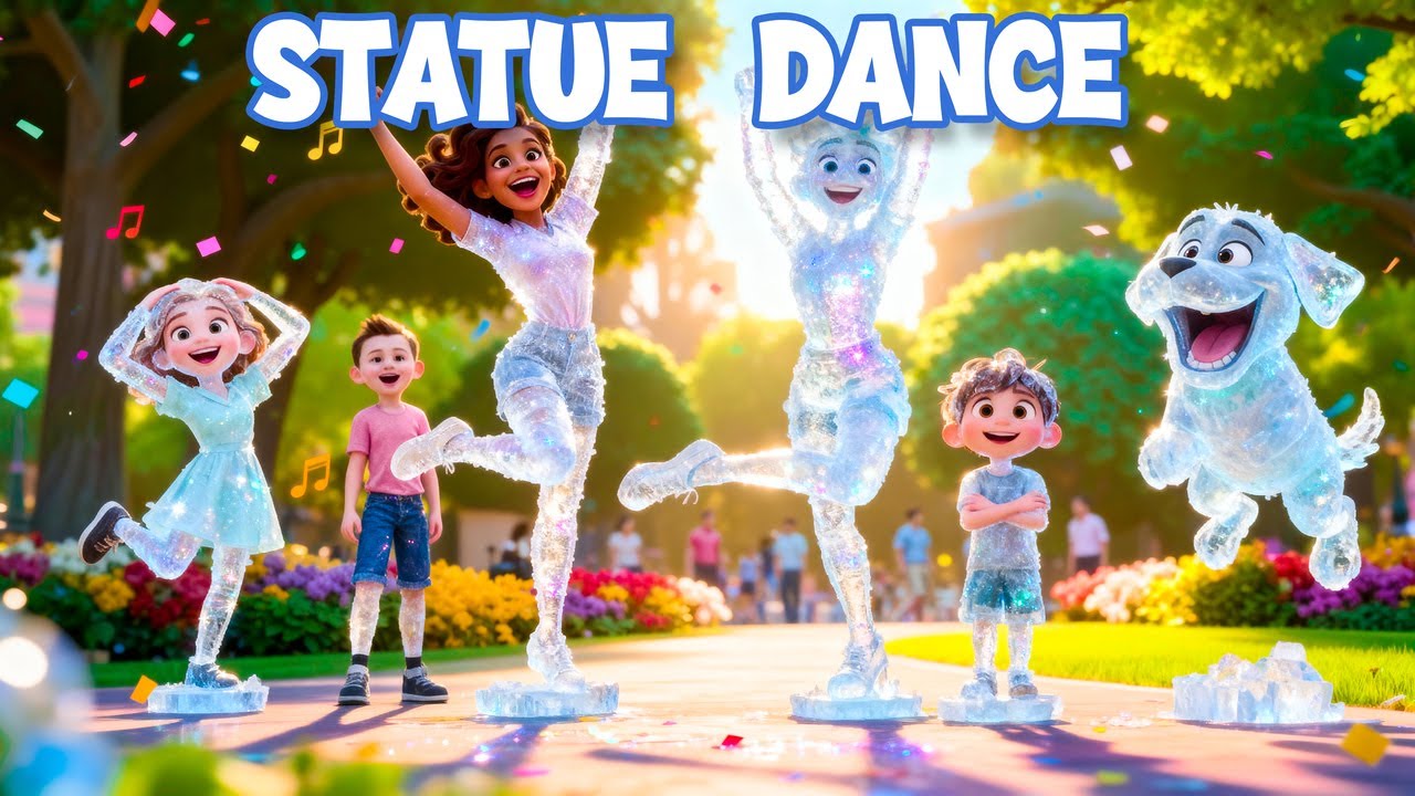 Statue Dance Song for Kids | Fun Freeze Dance & Action Song (Move, Dance & Learn!)