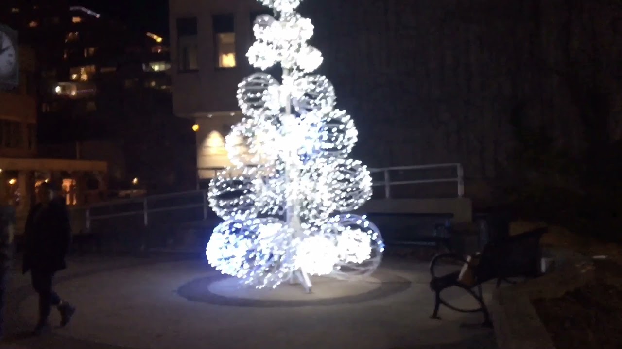 Alderney Landing Ferry Terminal Christmas Lights Showoff (Plus A Small Walk Across The Bridge)