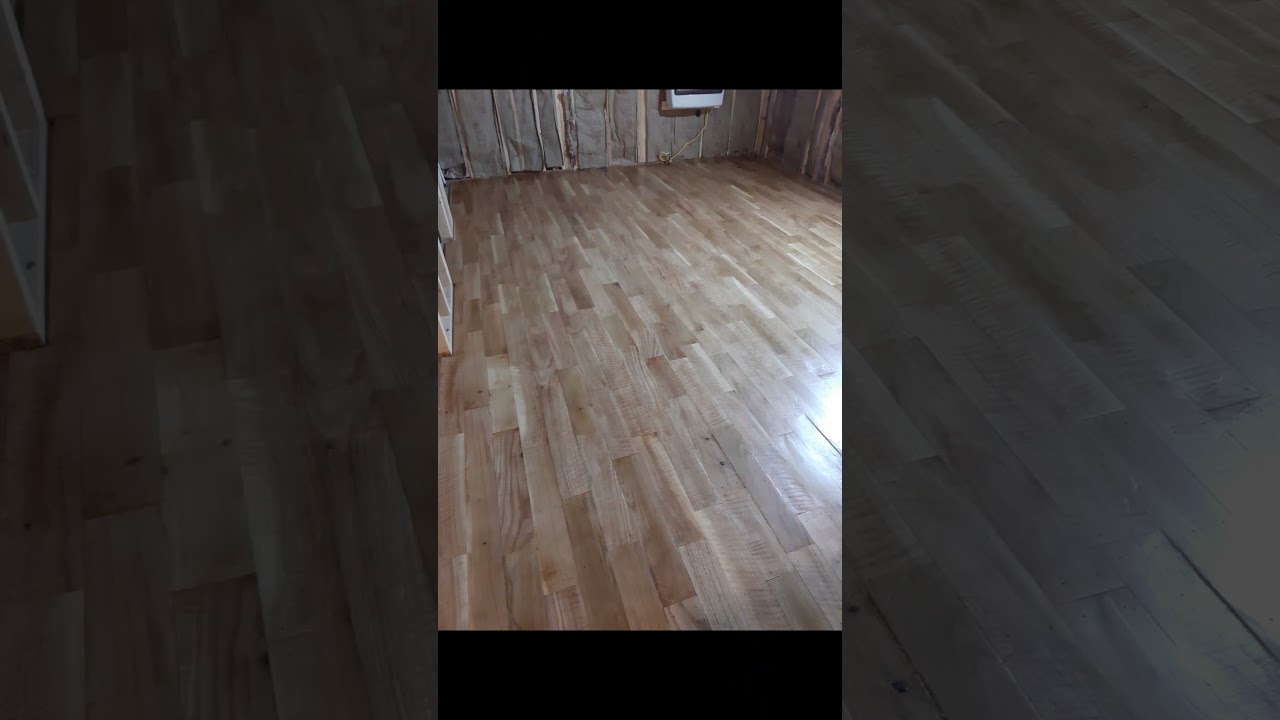 From Pallets to Polished Floors 🪵✨ DIY Rustic Flooring Transformation!
