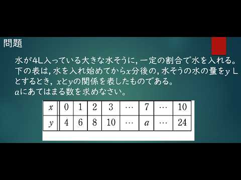 高校入試・数学解説【関数の基礎】② - YouTube