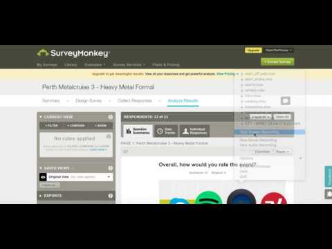 Get feedback about your band with Survey Monkey