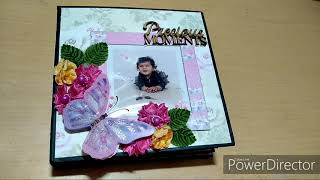 Baby girl scrapbook||Scrapbook ideas||Memory album