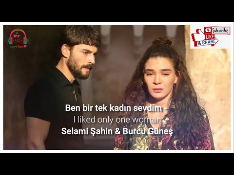 Hercai - Ben Bir Tek Kadin Sevdim | Translated in English | Selami Şahin & Burcu Güneş