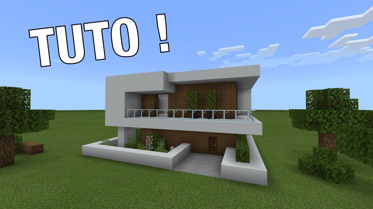 MINECRAFT - Comment faire une maison moderne ? (ps4) - YouTube