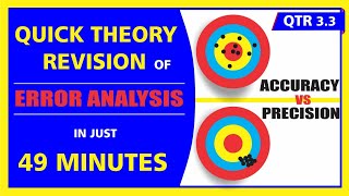 QTR 3.3 | Measurements and Error - Error Analysis | Chapter 3 - Part 3