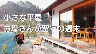 小さな平屋【暮らし vlog】暇な週末｜お母さんが留守【マイホーム・庭づくり・庭キャンプ】おうち時間