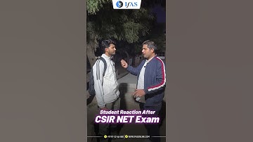 Student Reaction After CSIR NET Exam