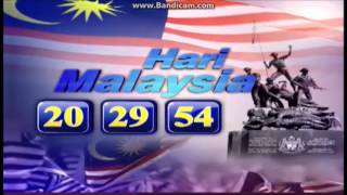 RTM TV clock Hari Malaysia-themed (mid-September 2014)