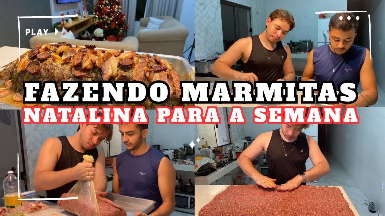 FAZENDO 20 MARMITAS DE NATAL PARA A SEMANA! PRATICIDADE E ROTINA ✨