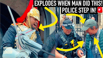 KING’S GUARD EXPLODES & POLICE STEP IN WHEN MAN DID THIS! | Horse Guards, Royal guard, Kings Guard