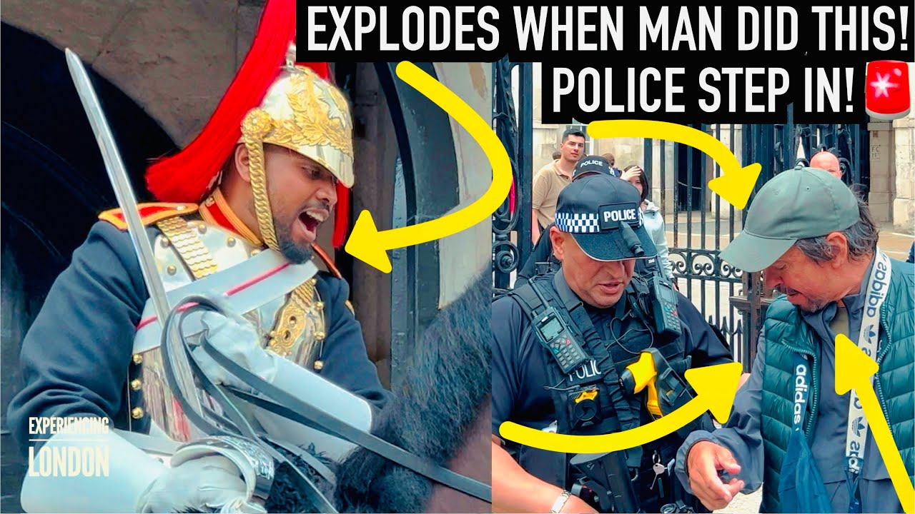 КОРОЛЕВСКАЯ ГВАРДИЯ ВЗОРВАЛАСЬ, И ПОЛИЦИЯ ВМЕШАЛАСЬ, КОГДА ЧЕЛОВЕК СДЕЛАЛ ЭТО! | Конная гвардия, ...