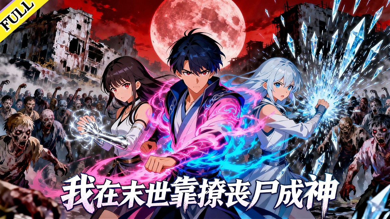 【FULL】《我在末世靠撩喪屍成神》完整版！小夥遭背叛，覺醒戀愛大師系統——搭訕女喪屍就能變強！便利店拐到蘇婉兒，發現她妹是喪屍王，從敵對變女友。血月之夜三人突破S級，末世和平由他定義。#動漫 #奇幻