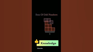 The sum of odd numbers shows a fascinating pattern #math #mathematics