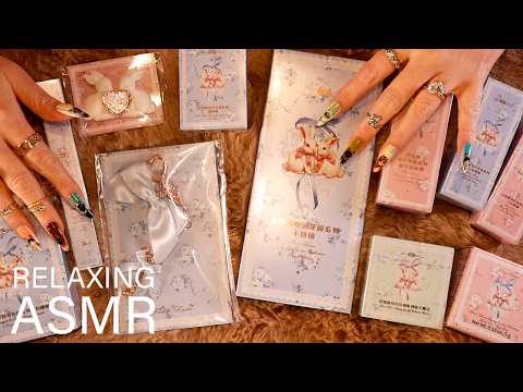 ASMR 🌸 Flower Knows 🐰 Bunny Garden Collection Unboxing (🎧 soft spoken, tapping, scratching)