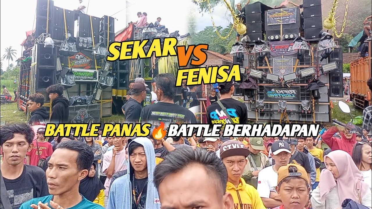 BATTLE BERHADAPAN SALING JUAL BELI SERANGAN SEKAR AUDIO VS FENISA AUDIO KARNAVAL SEBANEN KALISAT