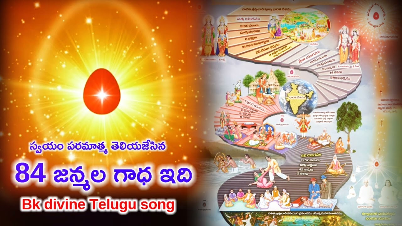 స్వయం పరమాత్మ తెలియజేసిన 84 జన్మల గాధ ఇది bk divine Telugu song 