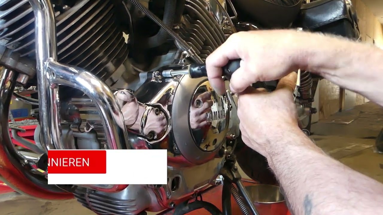 Yamaha XV750 Virago Kupplungsbetätigung und Gabelausbau
