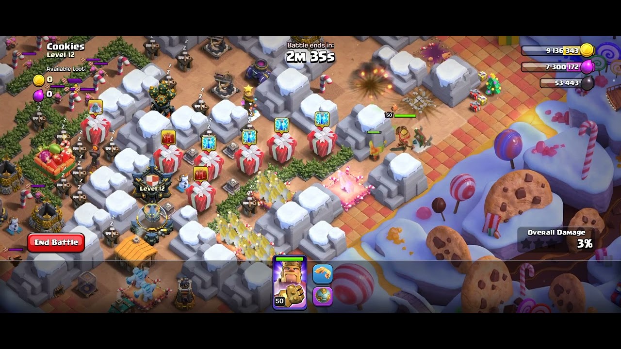Clash of Clans | Controllable Heroes: Cookies Chaos Level 12 Gameplay!