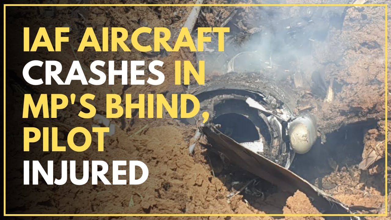 IAF Aircraft Crashes In MP's Bhind, Pilot Injured