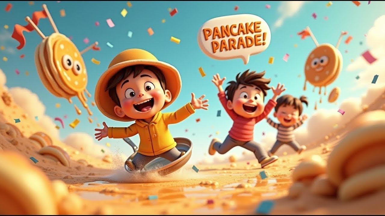Wiggle-Waggle Pancake Parade! 🍳😂 The Funniest Kids Dance & Breakfast Adventure!