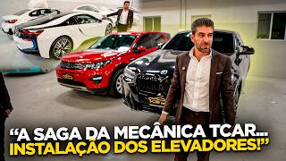 A SAGA DA MECÂNICA TCAR… VIERAM INSTALAR OS ELEVADORES