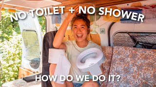 LIVING IN A VAN WITH NO TOILET AND NO SHOWER (using a toddler