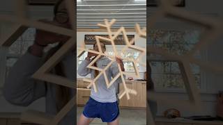 Let’s build a ❄️ Grab the plans: https://woodshop-diaries.myshopify.com/products/wooden-snowflake