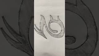 How to draw the Garena free fire logo ? shorts youtubeshorts freefire