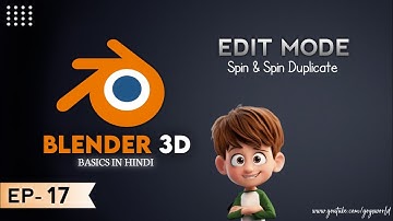 EP17 Spin & Spin Duplicate Tool In Blender 3D