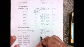 Determining Speeds In A Multipoint Calibration