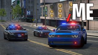 Running From The Cops in a Cop Car on GTA 5 RP