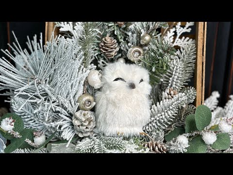 DIY Winter Snow Owl Decor 