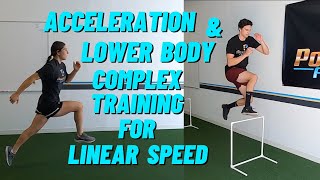 Acceleration Mechanics For Linear Speed | Lower Body Complex Training To Increase Speed