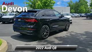 Used 2022 Audi Q8 Premium Plus 55 TFSI quattro Tiptronic, Devon, PA Q8T4248A