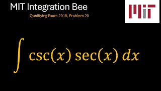 MIT 2018 Integration Bee Qualifying Exam, Problem 20