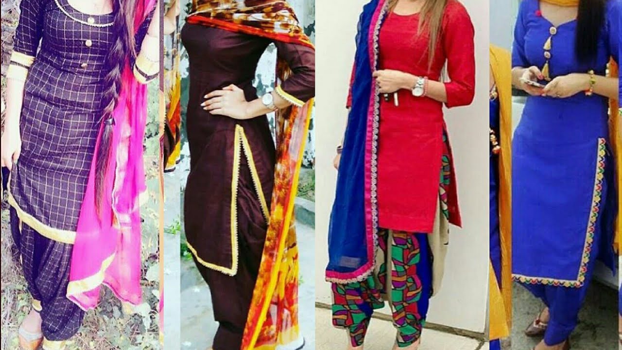 punjabi plain salwar suit design