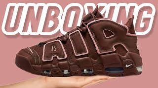 Nike Air More Uptempo ‘Valentine's Day Dark Pony’ UNBOXING screenshot 2