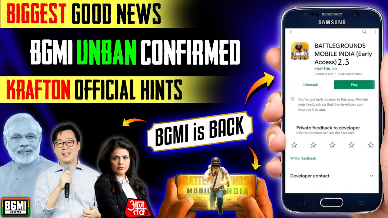 BGMI GOOD News 😍 BGMI Unban Official Announcement Krafton 😍 BGMI COMING | BGMI Unban Latest News