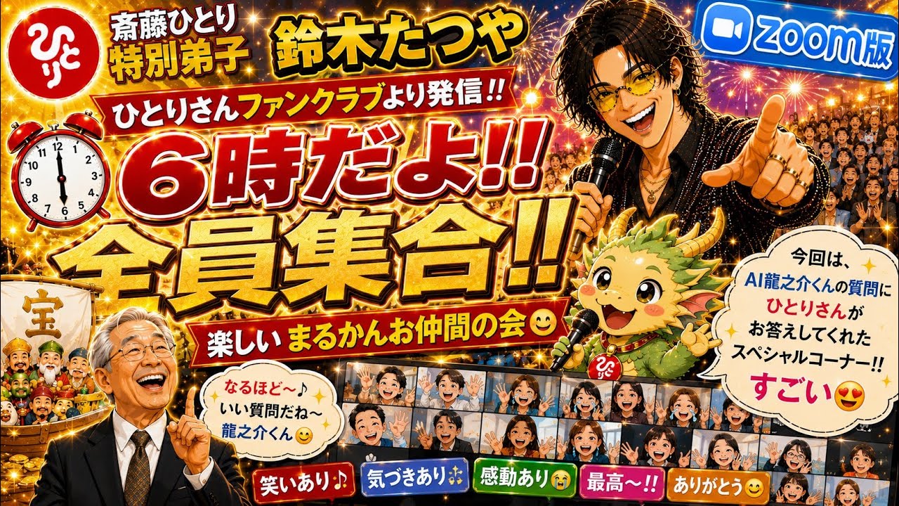 斎藤ひとり特別弟子 講演家鈴木たつや 6時だよ！全員集合！楽しい