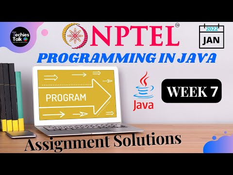 NPTEL Programming In Java WEEK 7 Quiz Assignment Solutions | Swayam 2022 | IIT Kharagpur