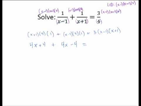 Solve Rational Equation