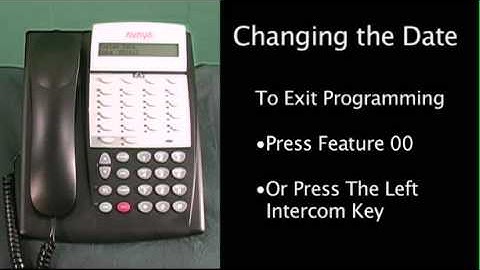 Change Avaya Partner Time and Date - Synectic