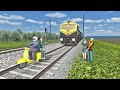 Crazy Scooter Man Engine Failed on Track vs Train | Train Simulator