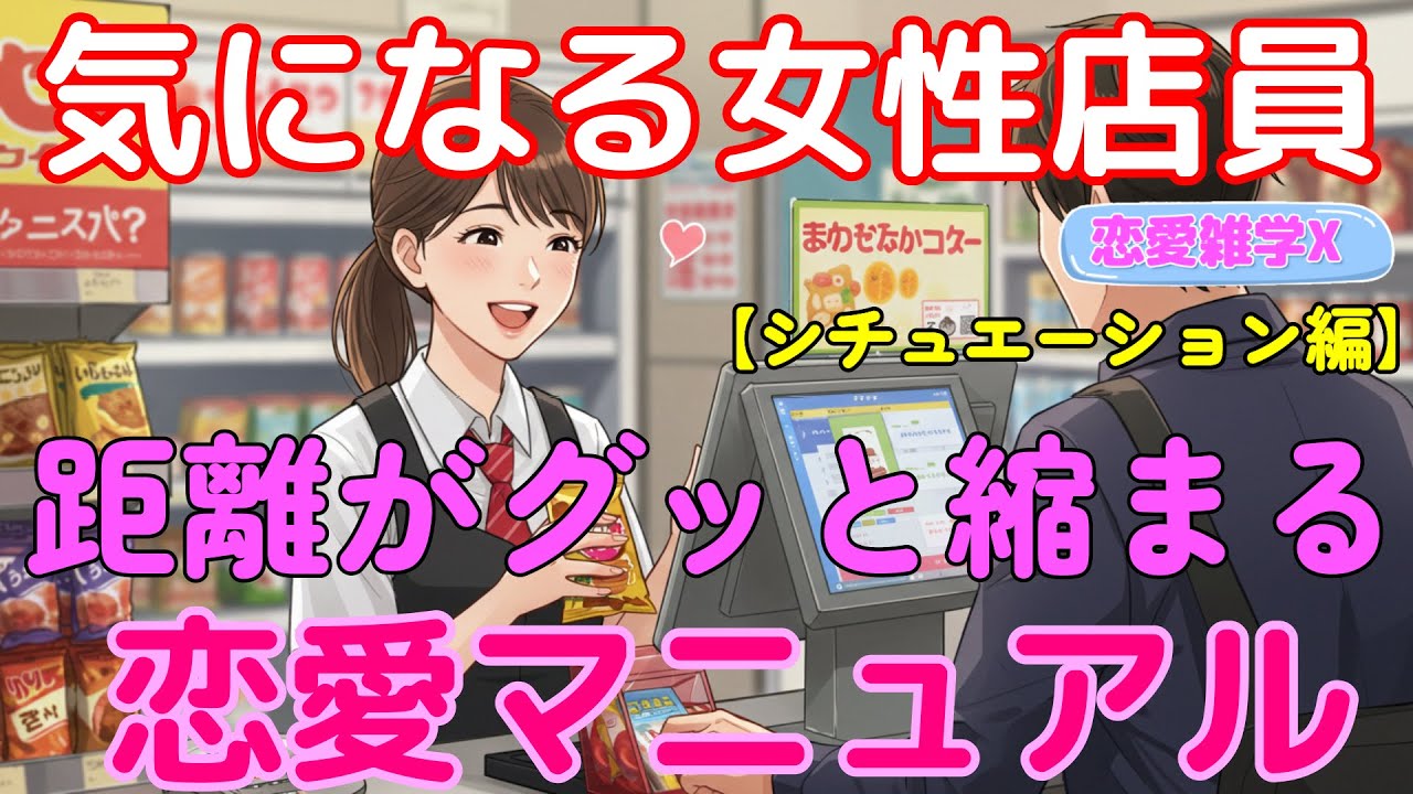 【恋愛雑学マスターＸ】気になる女性店員さんとの距離がグッと縮まる恋愛マニュアル！シチュエーション編！