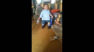 2year old master bottle flipper