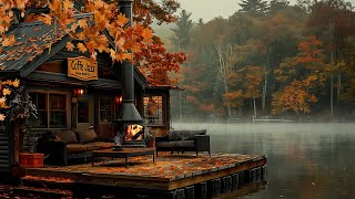 Relaxing Jazz Music with Cozy House Porch Ambience ☕Positive Jazz & Focus Jazz Music For Work, Study